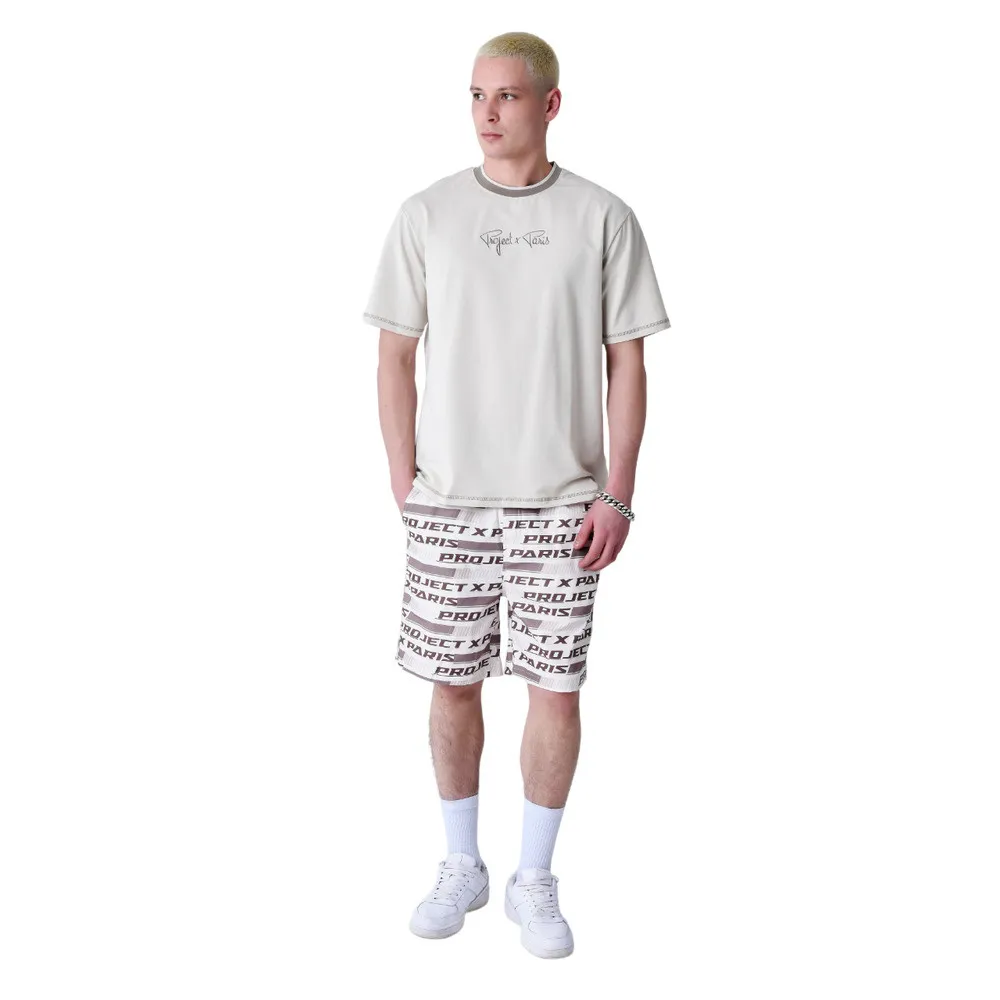 BAÑADOR PROJECT X PARIS ESTAMPADO CARRERA COCHES BEIGE MARRON  SWIM SHORT 2440083-GG