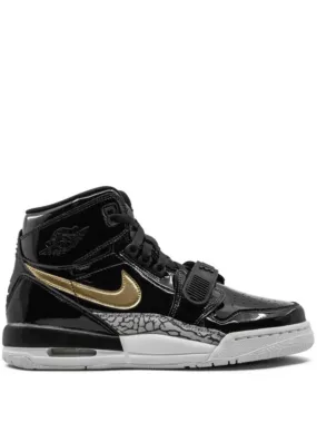 N370O Jordan Jordan Legacy 312 Black Gold Patent