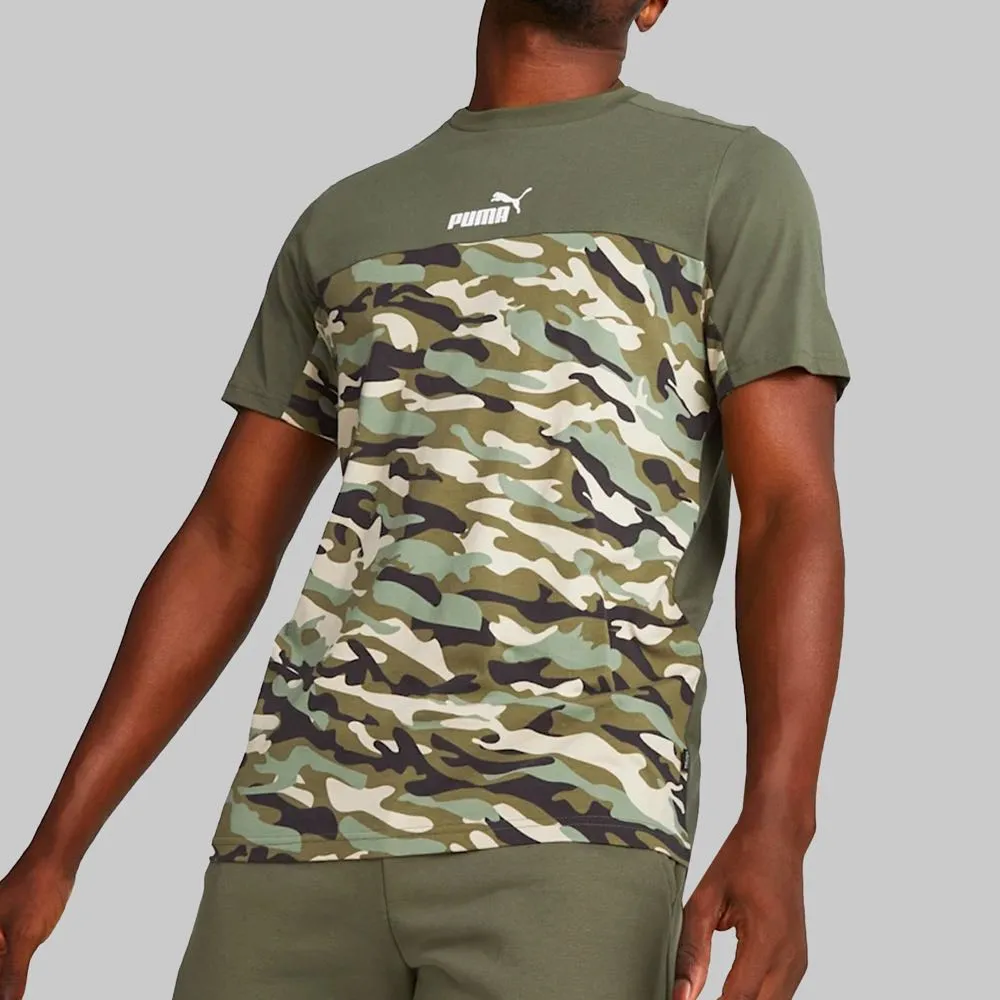Playera Puma Essentials Block Camo Hombre