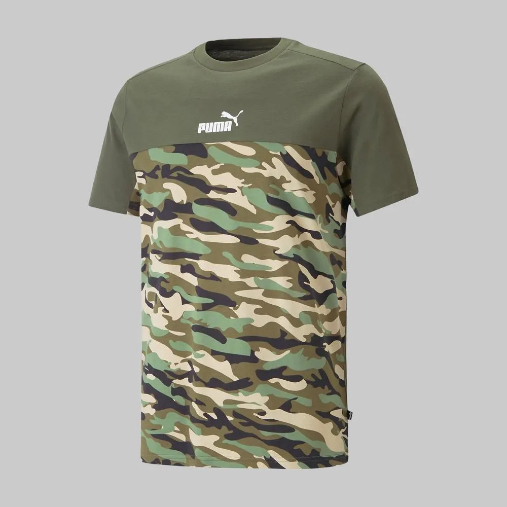 Playera Puma Essentials Block Camo Hombre