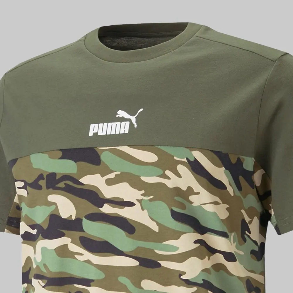 Playera Puma Essentials Block Camo Hombre